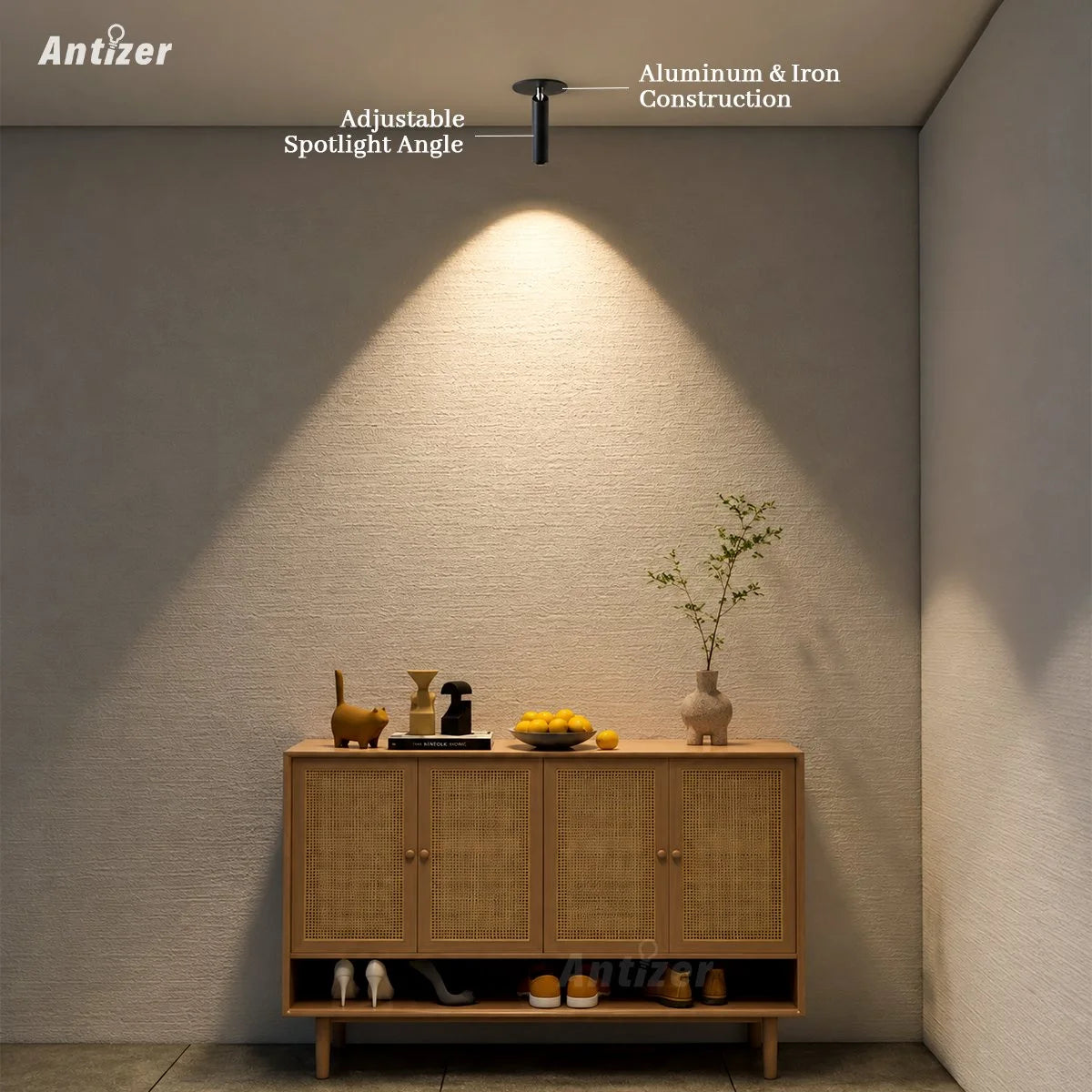 Antizer Aplique y Foco Nórdico Minimalista para Dormitorio