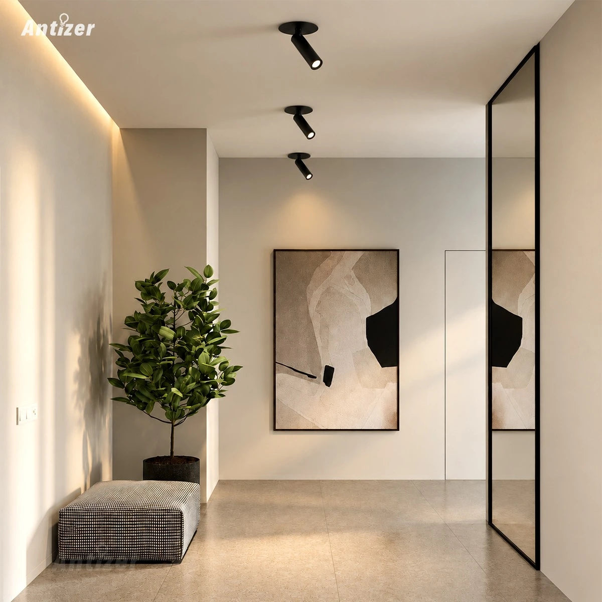 Antizer Aplique y Foco Nórdico Minimalista para Dormitorio
