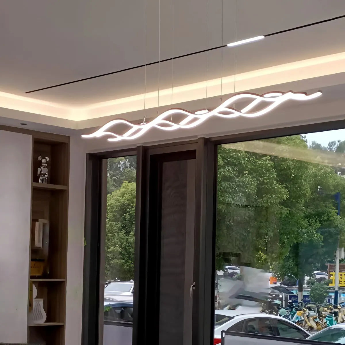 Antizer Nordic Minimalist Wave Long Pendant Light