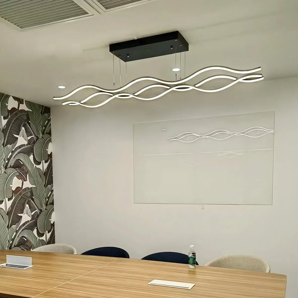 Antizer Nordic Minimalist Wave Long Pendant Light