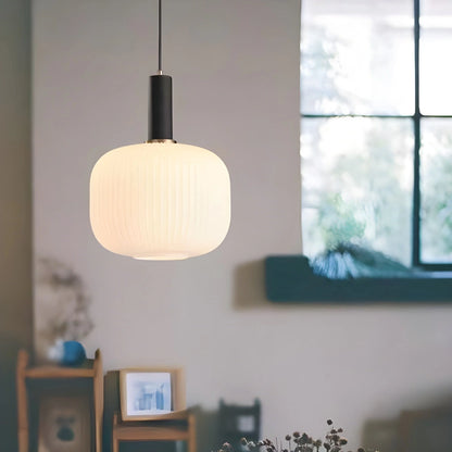Antizer Nordic Vintage Glass Striped Pendeant Light