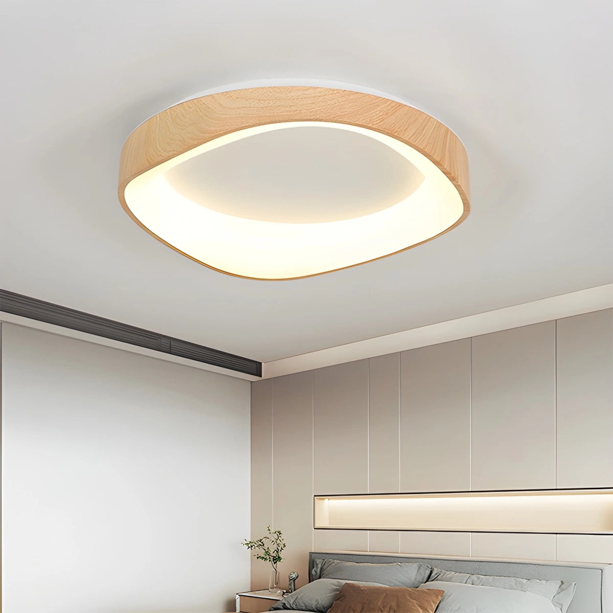 Antizer Nordic Acrylic Circle Ceiling Light for Bedroom