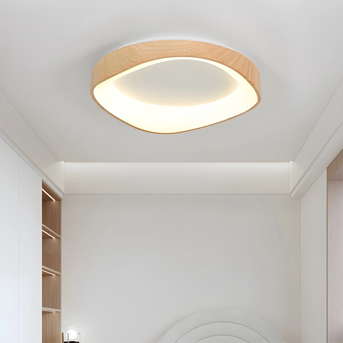 Antizer Nordic Acrylic Circle Ceiling Light for Bedroom