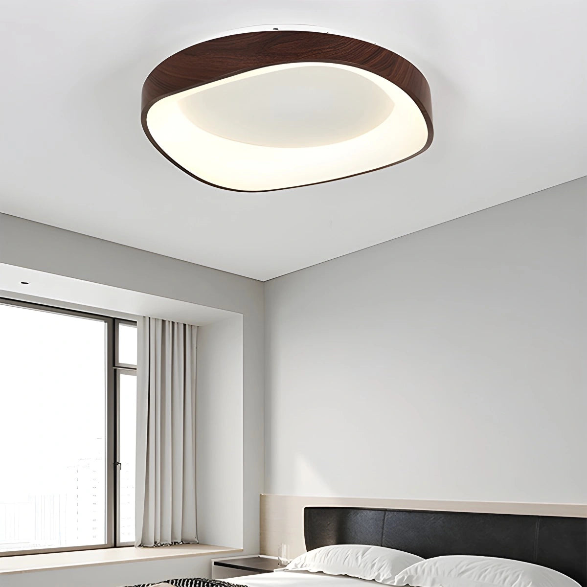 Antizer Nordic Acrylic Circle Ceiling Light for Bedroom