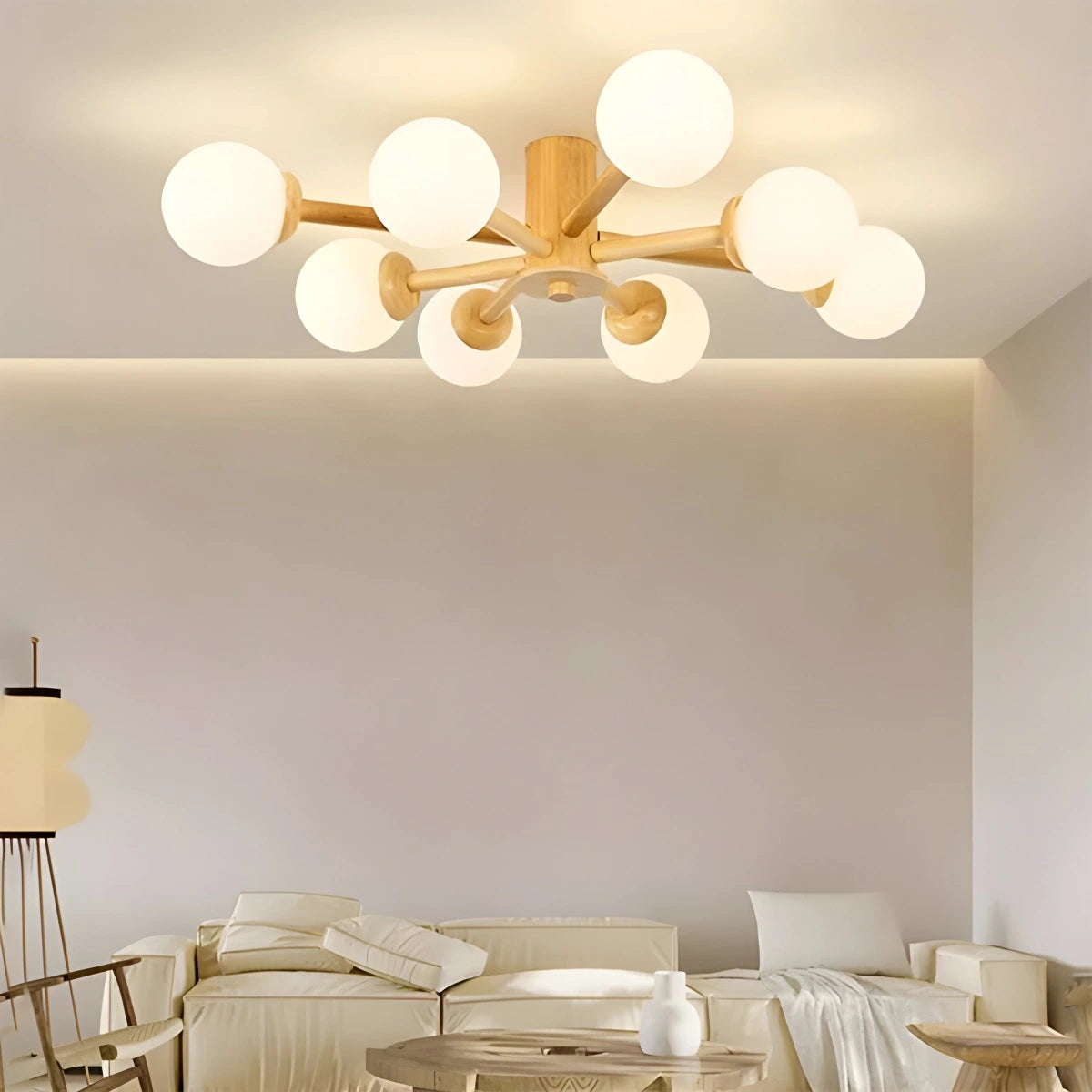 Antizer Nordic Wooden Dining Room Ceiling Light