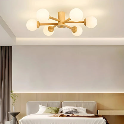 Antizer Nordic Wooden Dining Room Ceiling Light