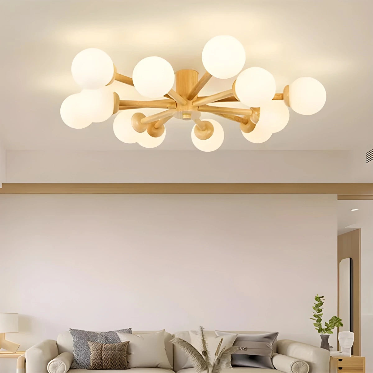 Antizer Nordic Wooden Dining Room Ceiling Light