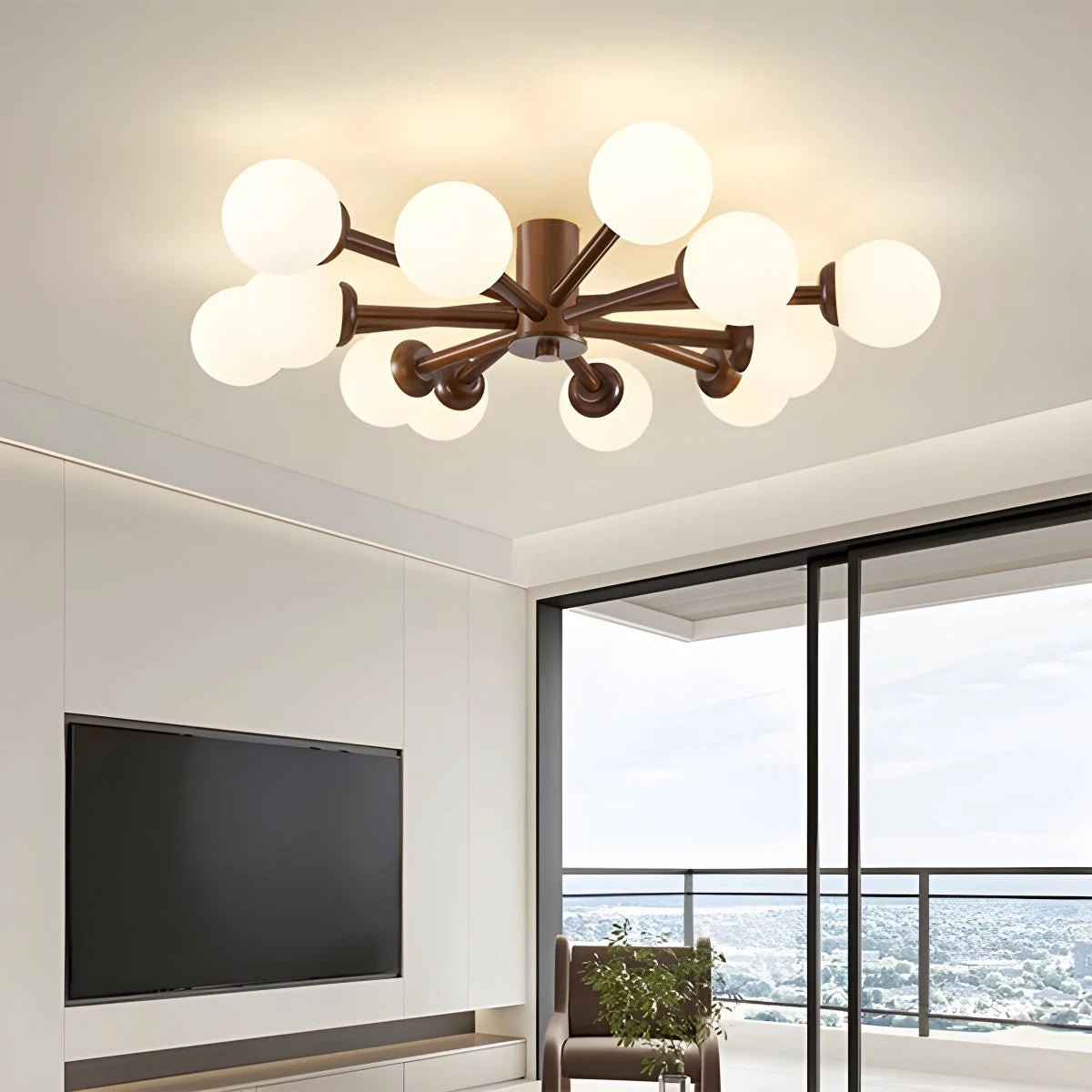 Antizer Nordic Wooden Dining Room Ceiling Light