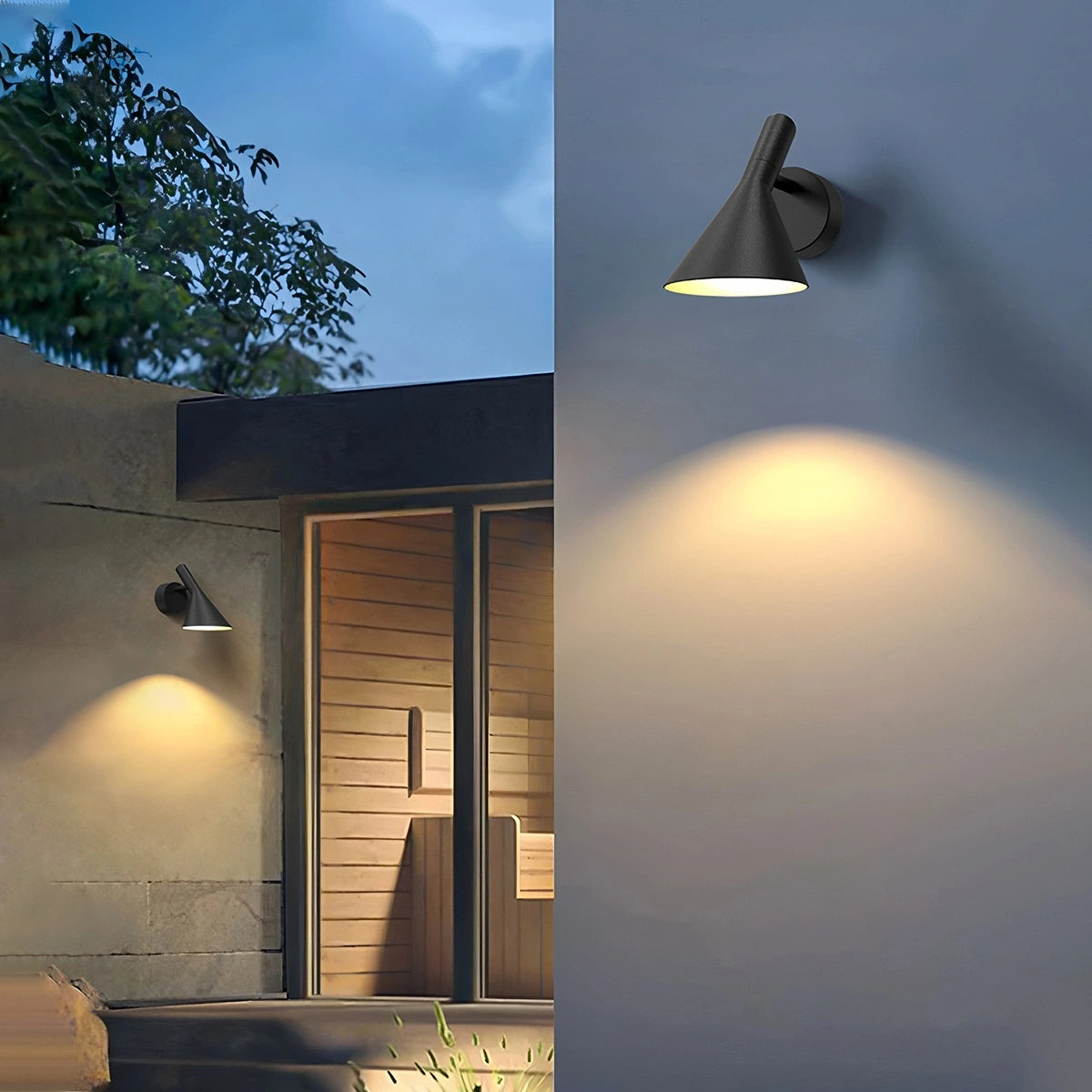 Antizer Outdoor Waterproof Conical Wall Lamp