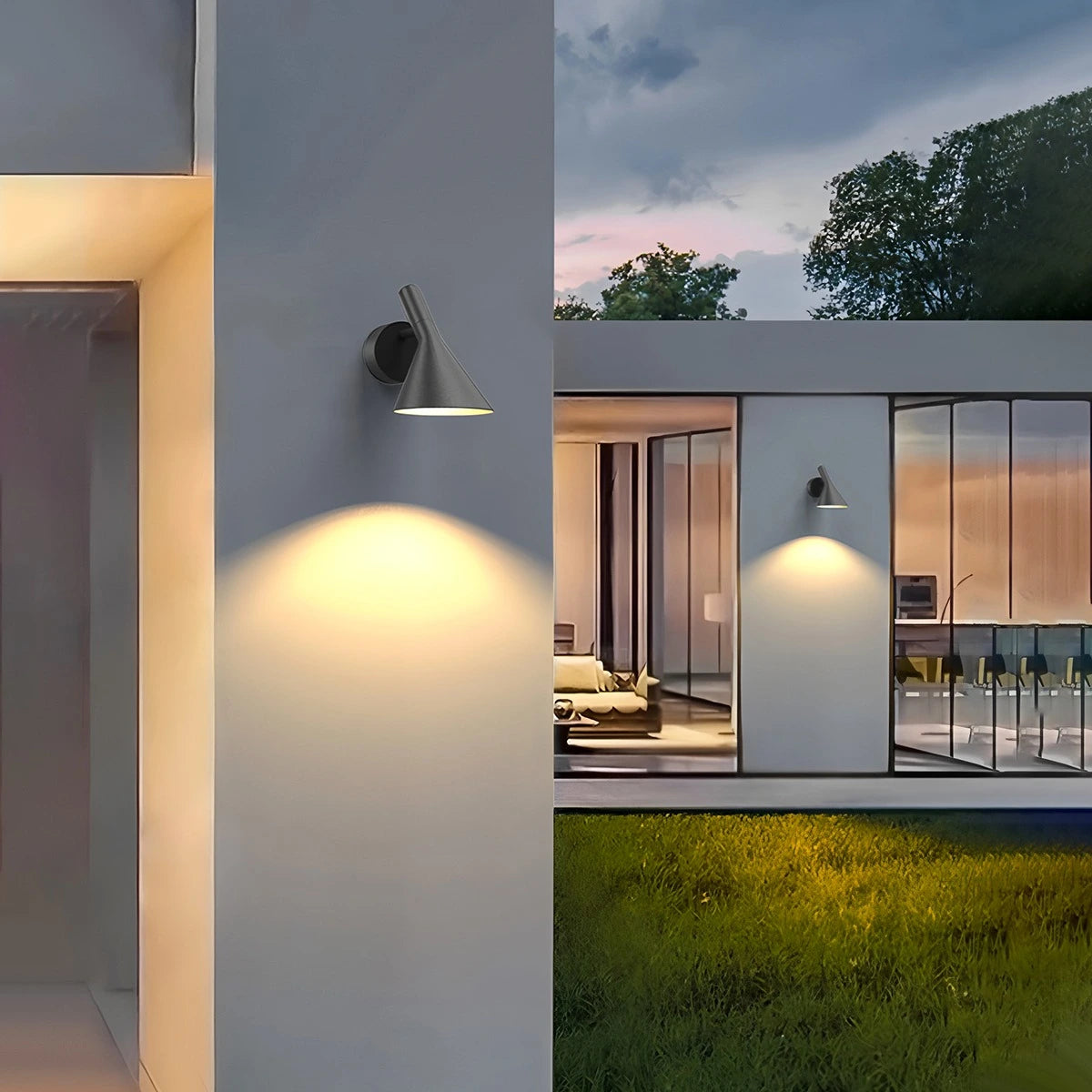Antizer Outdoor Waterproof Conical Wall Lamp