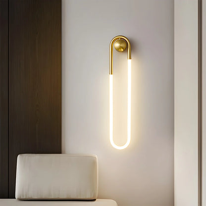 Antizer Oval  Brass Wall Sconce