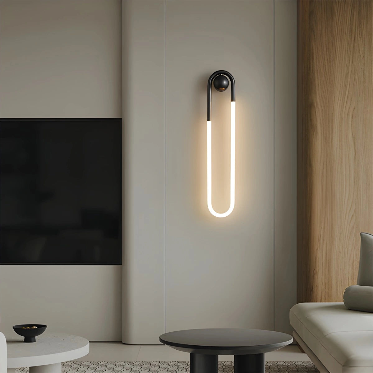 Antizer Oval Brass Wall Sconce for Living Room