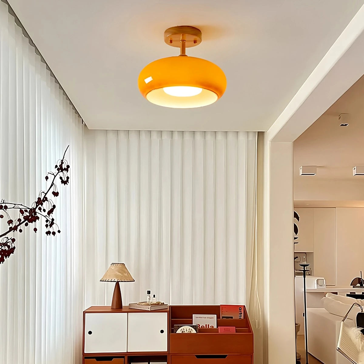 Antizer Plafonnier Retro Glass Ceiling Lamp