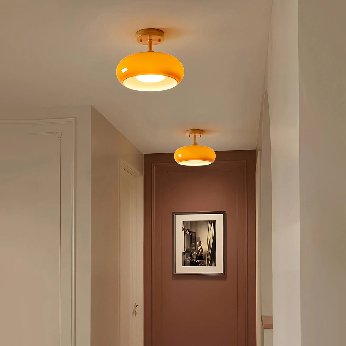 Antizer Plafonnier Retro Glass Ceiling Lamp