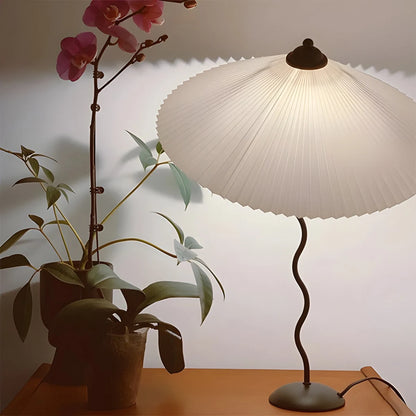 Antizer Pleated Squiggle Floor & Table Lamp