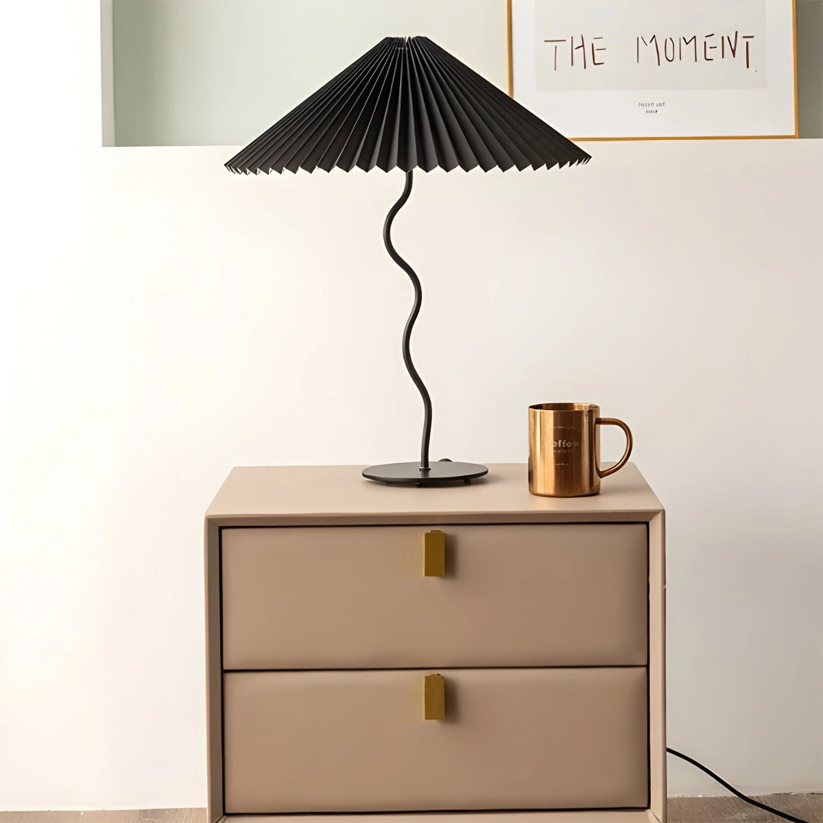 Antizer Pleated Squiggle Floor & Table Lamp