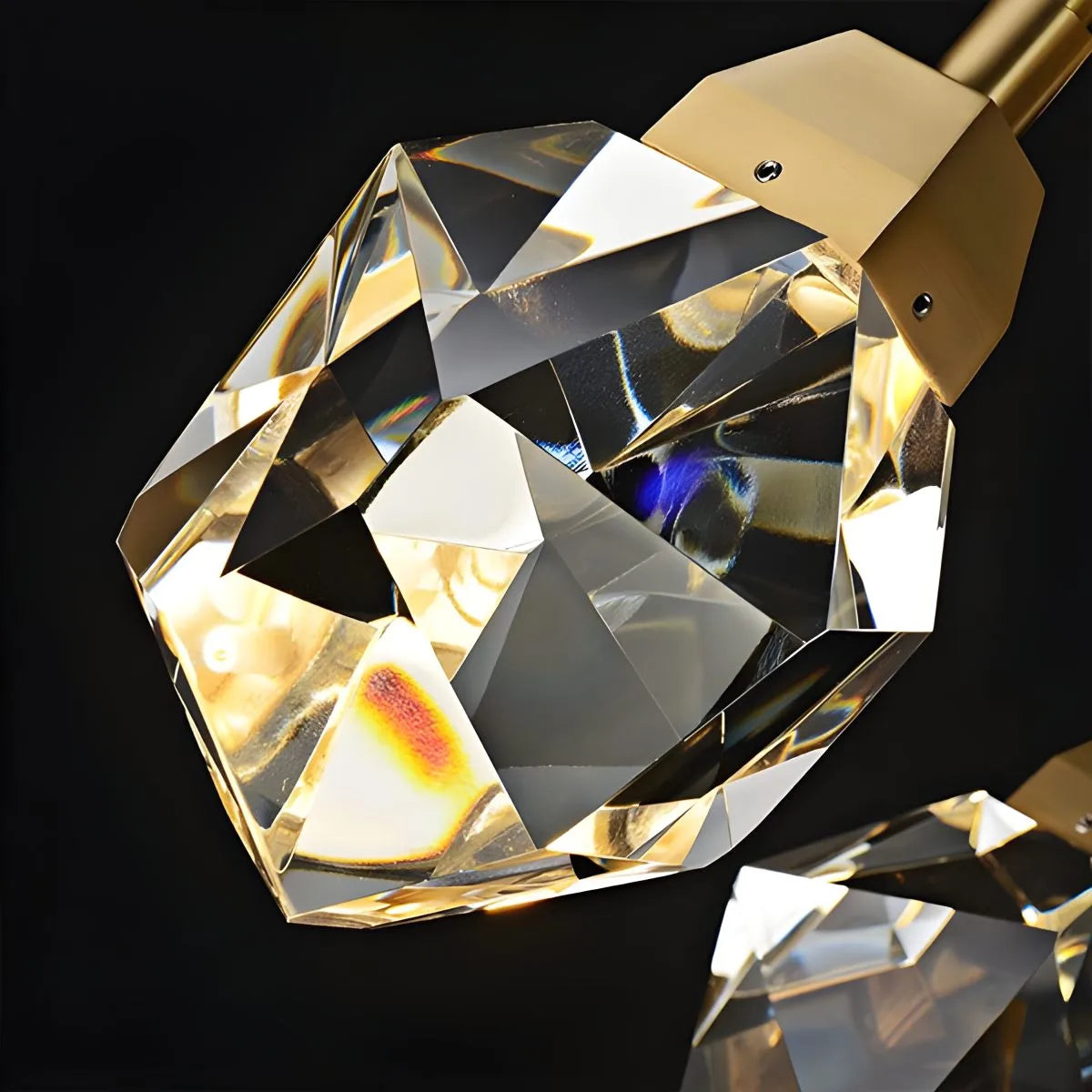Antizer Rock Crystal Rain Chandelier for Living Room