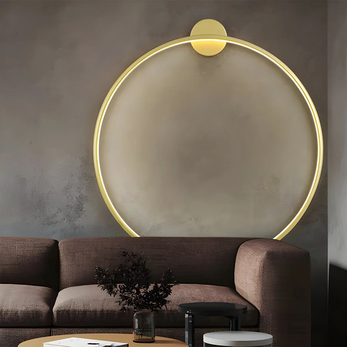 Antizer Round Ring LED Wall Lamp for Living Room