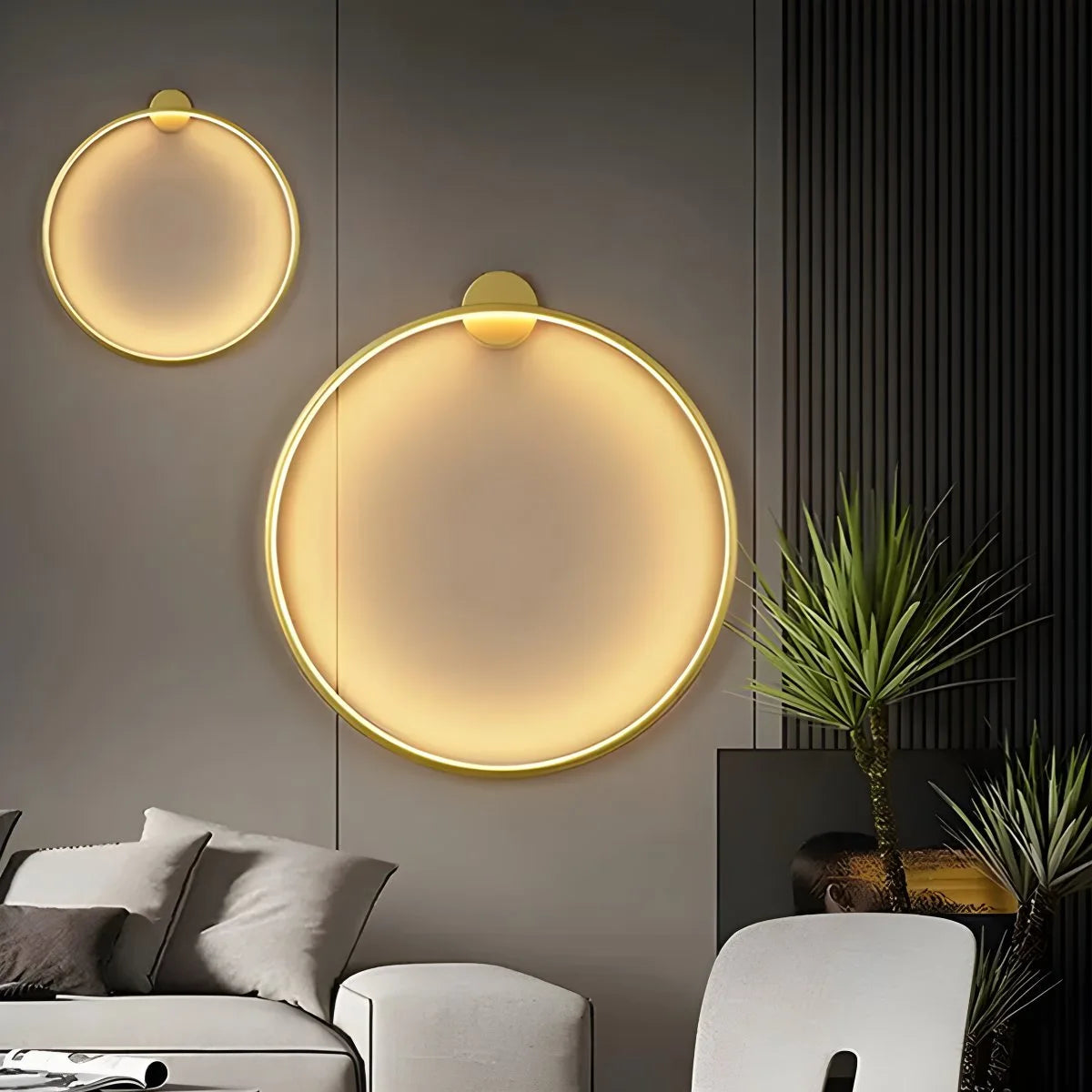 Antizer Round Ring LED Wall Lamp for Living Room