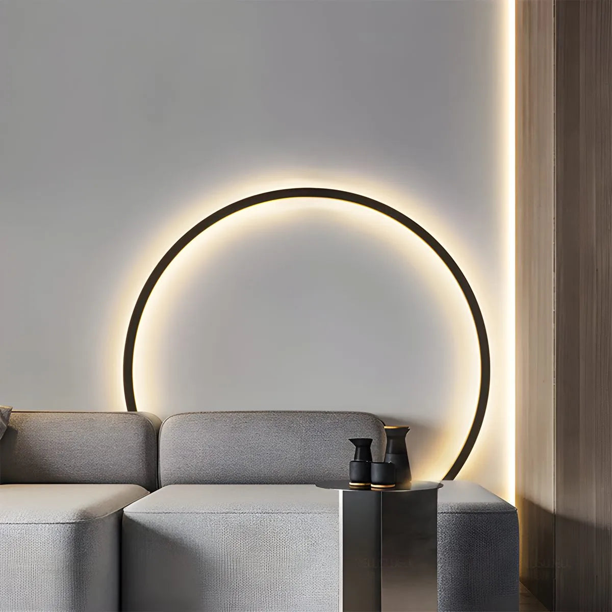 Antizer Round Ring LED Wall Lamp for Living Room