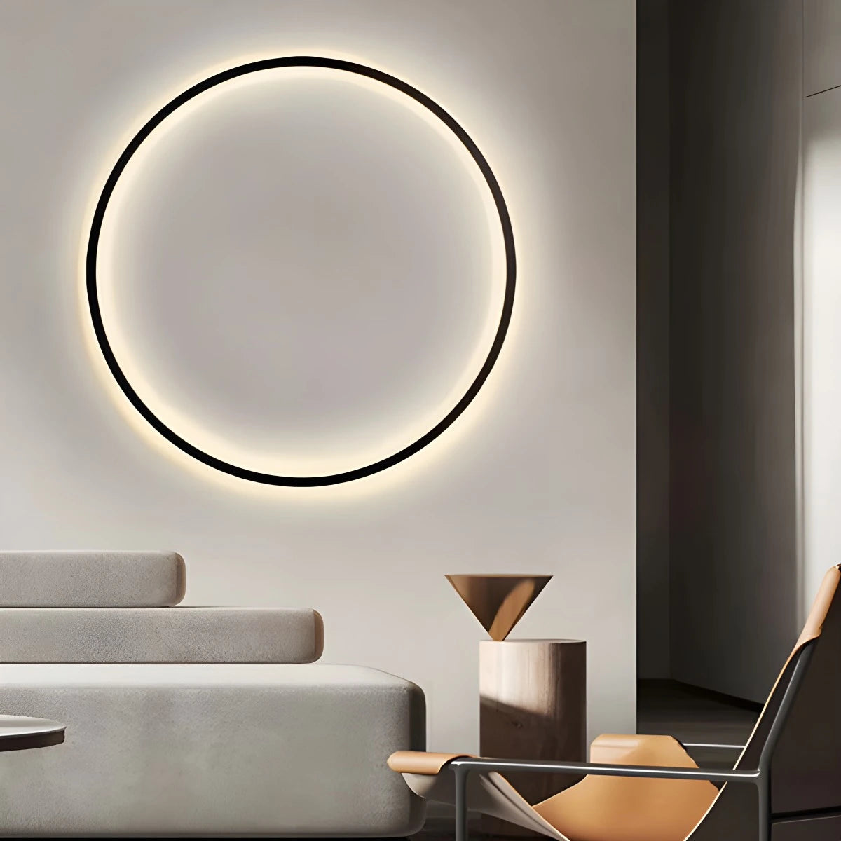 Antizer Round Ring LED Wall Lamp for Living Room