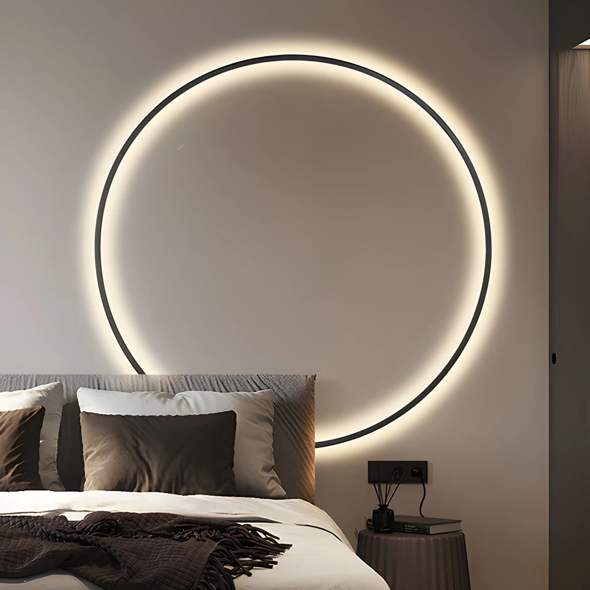 Antizer Round Ring LED Wall Lamp for Living Room