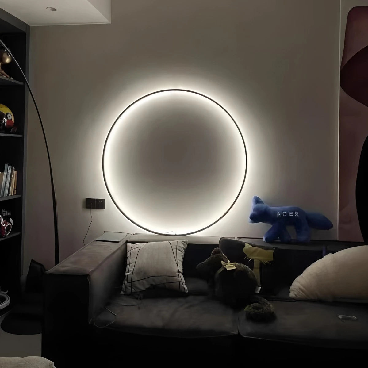 Antizer Round Ring LED Wall Lamp for Living Room