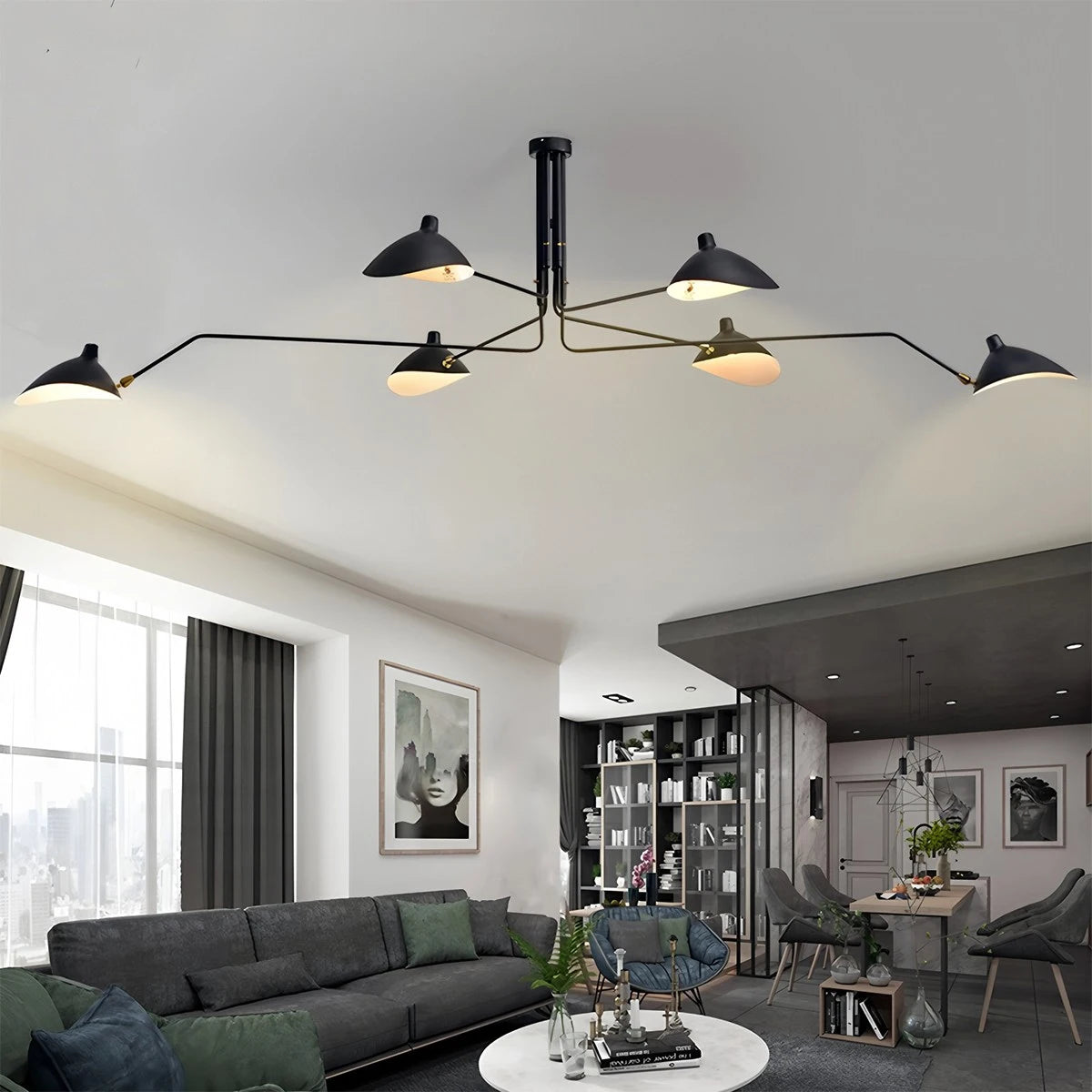Antizer Serge Mouille Ceiling Light for Living Room