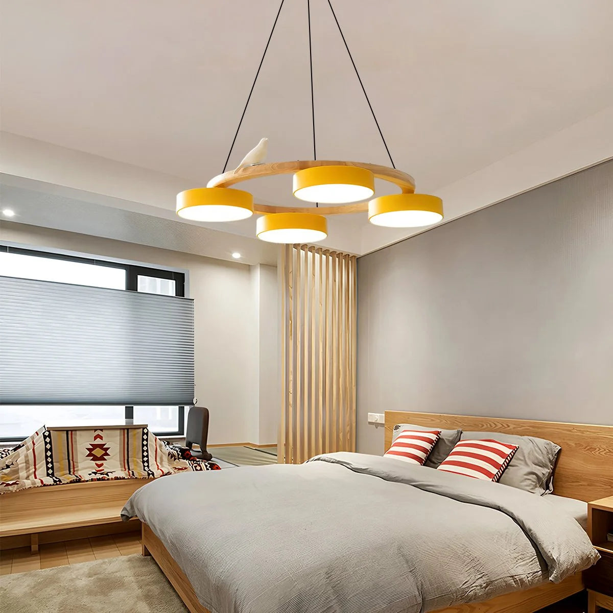 Antizer Sienna Bird Round Chandelier for Living Room