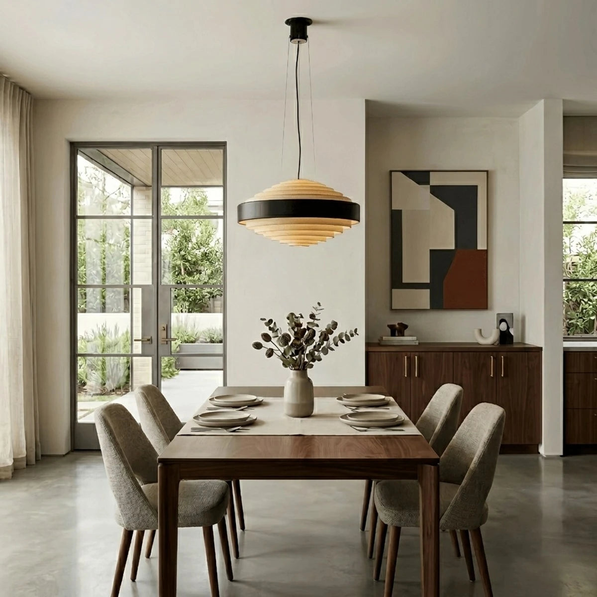 Antizer Simple Geometric Tiered Pendant Light