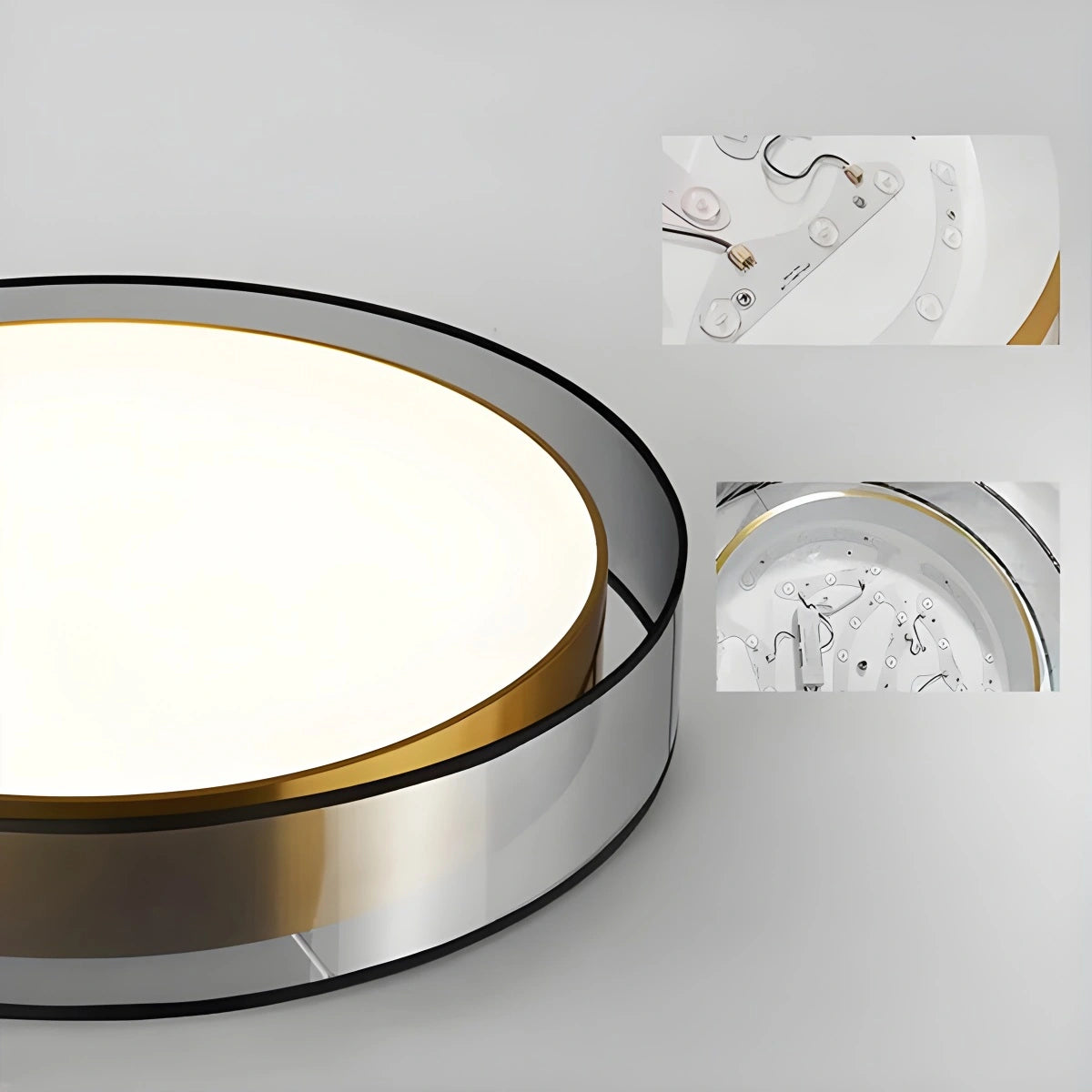 Antizer Simple Round LED Copper Pendant Light Ceiling Lamp