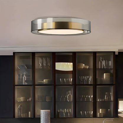 Antizer Simple Round LED Copper Pendant Light Ceiling Lamp