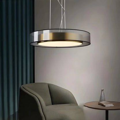 Antizer Simple Round LED Copper Pendant Light Ceiling Lamp