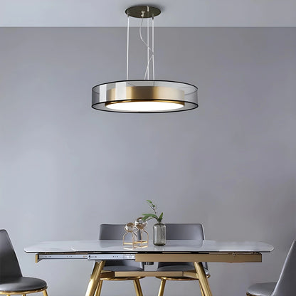 Antizer Simple Round LED Copper Pendant Light Ceiling Lamp
