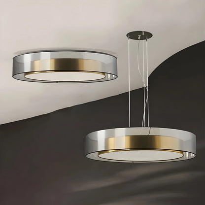 Antizer Simple Round LED Copper Pendant Light Ceiling Lamp