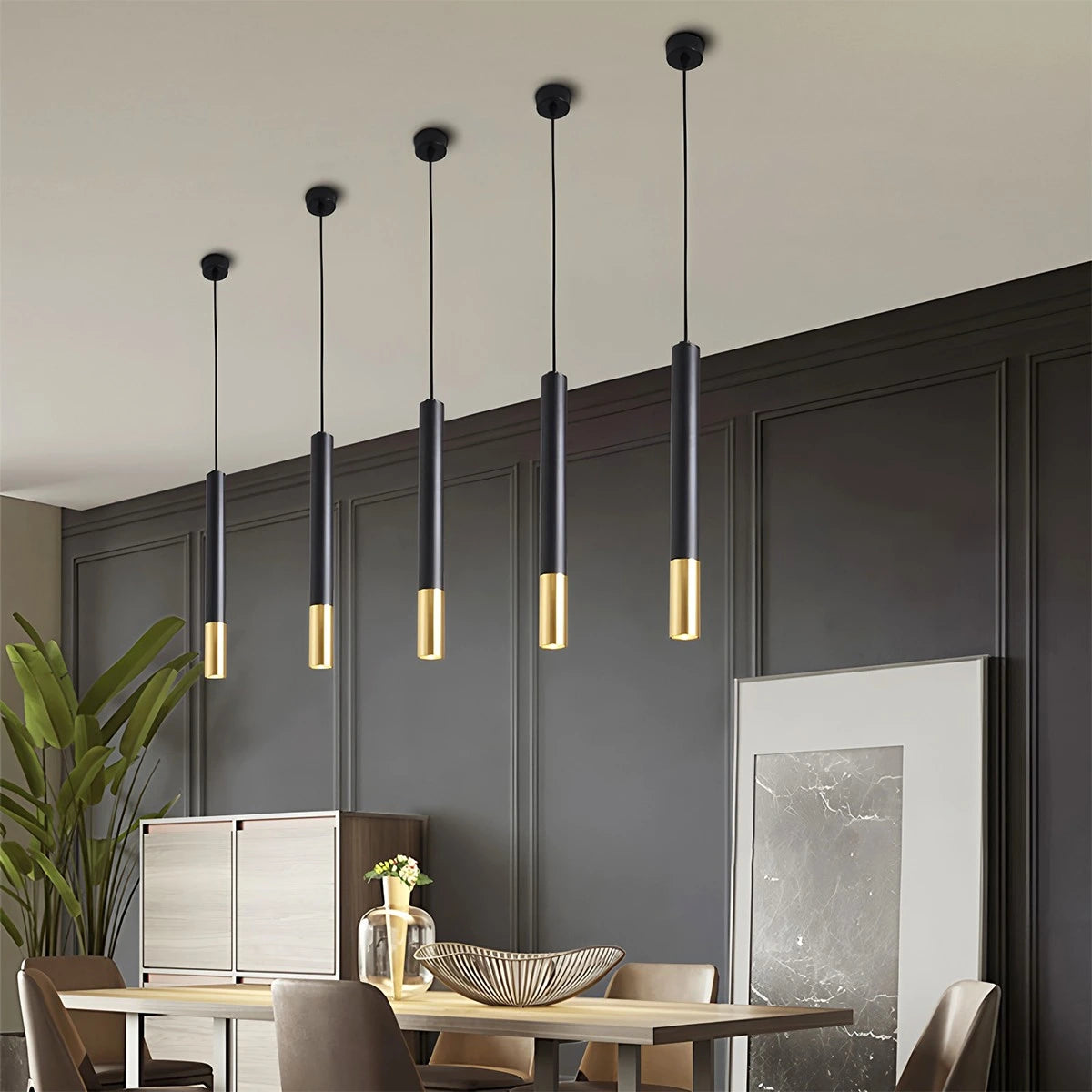 Antizer Stark Long Tube Pendant Light for Bedroom