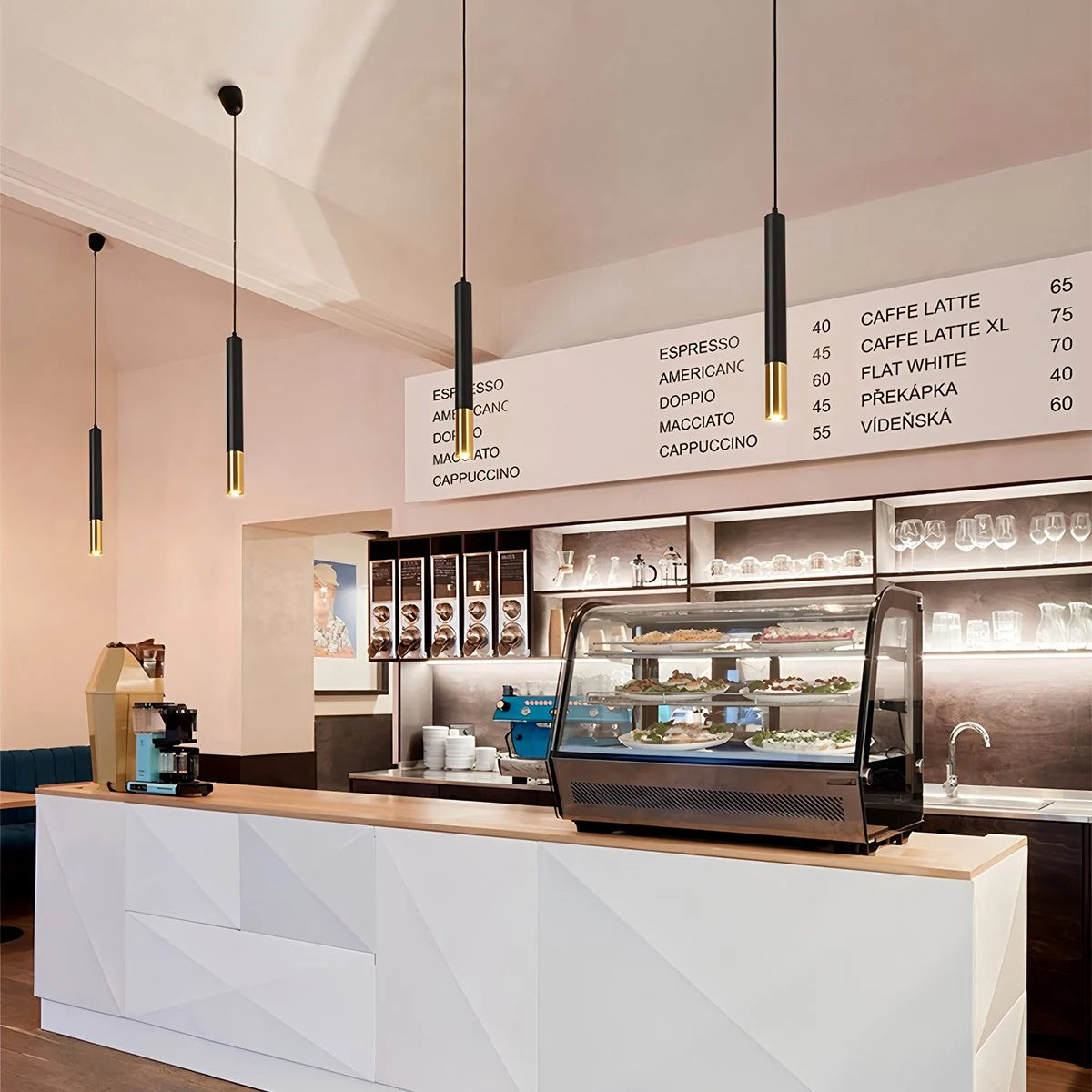 Antizer Stark Long Tube Pendant Light for Bedroom