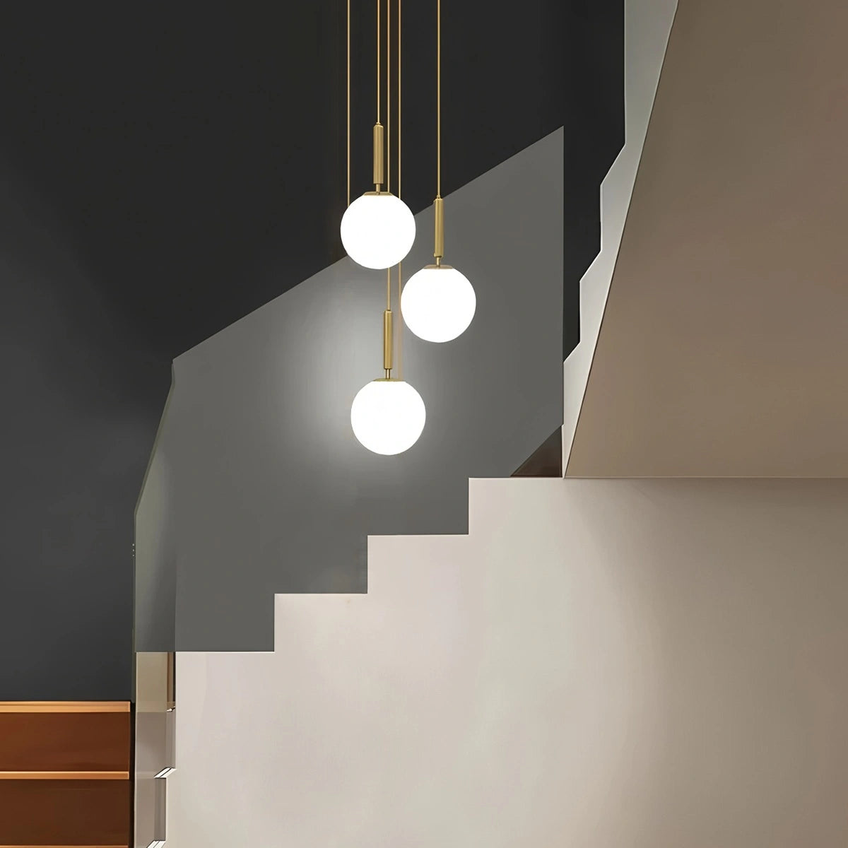 Antizer Temen Globe Glass Pendant Light for Kitchen Island