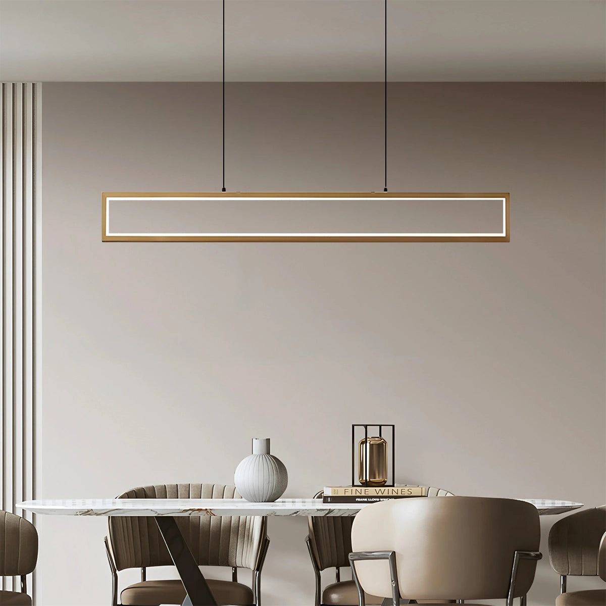 Antizer Vincent Matte Black Pendant Light for Dining Area