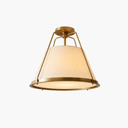 Antizer Vintage Metal Linen Tapered Ceiling Light