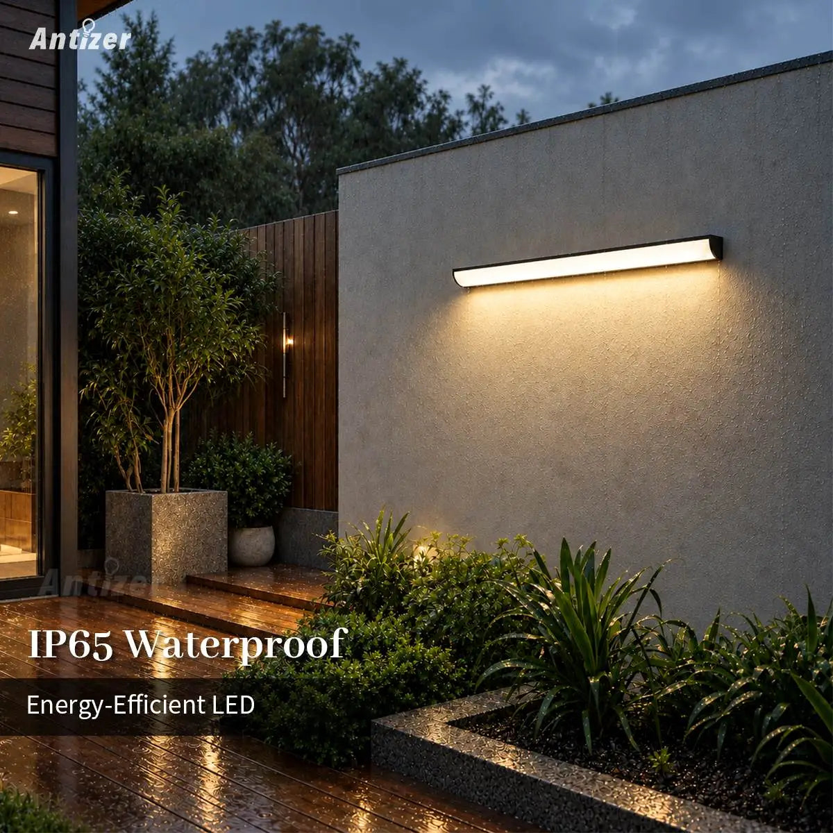 Lámpara de pared exterior impermeable Antizer