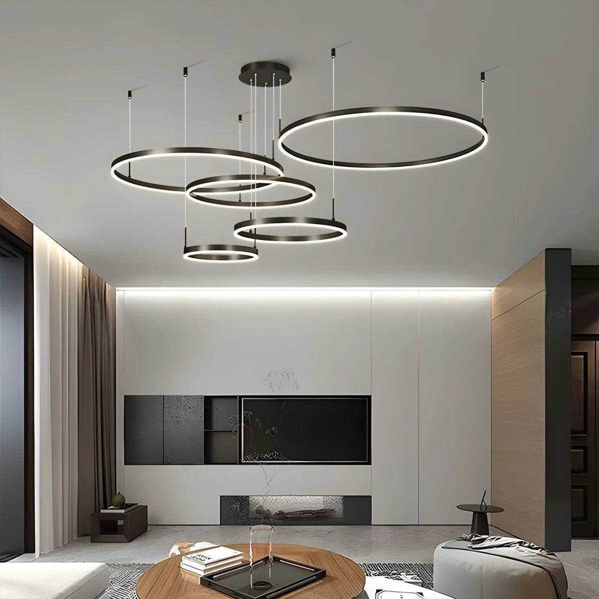 Antizer Modern Wireless Ring Chandelier Ceiling Lamp