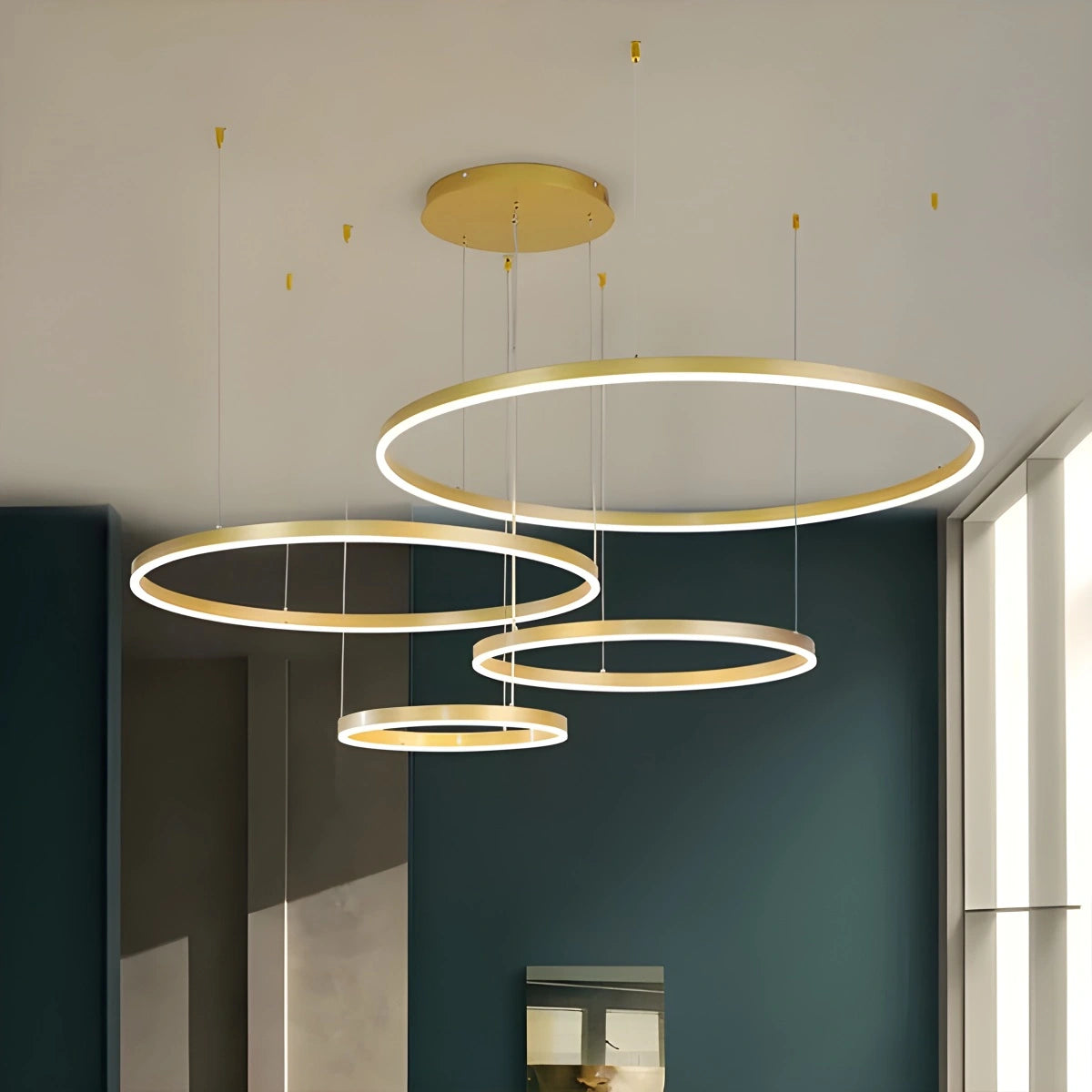 Antizer Modern Wireless Ring Chandelier Ceiling Lamp