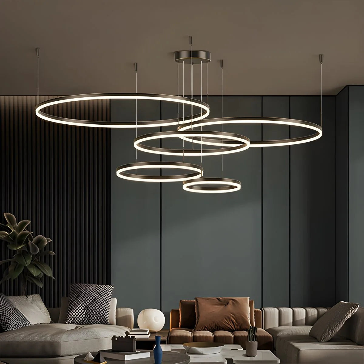 Antizer Modern Wireless Ring Chandelier Ceiling Lamp