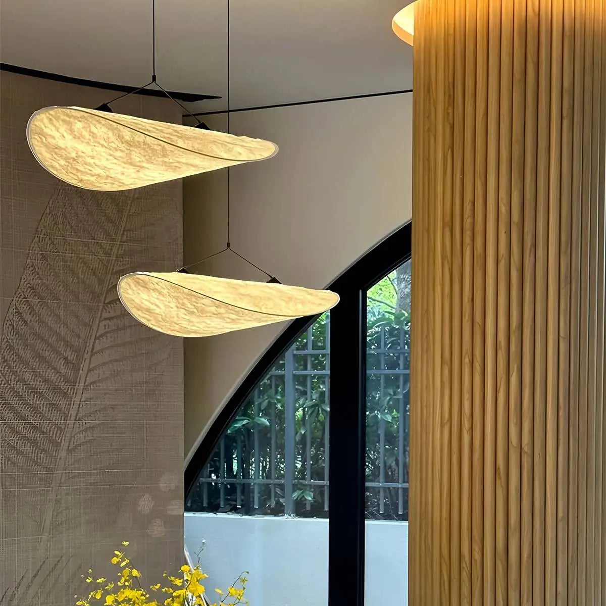 Antizer Zen Art Cloud Shape Silk Pendant Light for Living