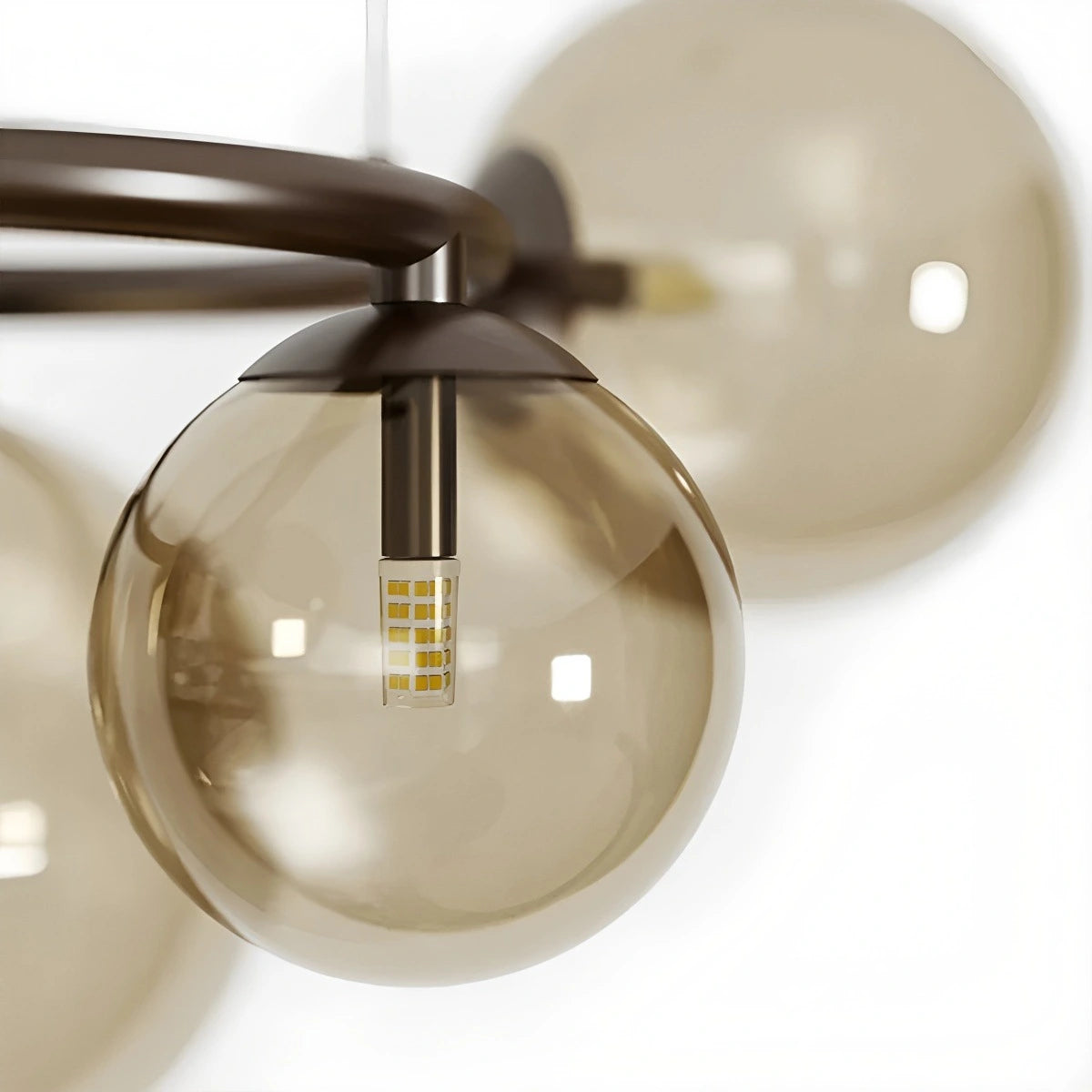 Antizer Luxurious Single-Tone Glass Spheres Chandelier