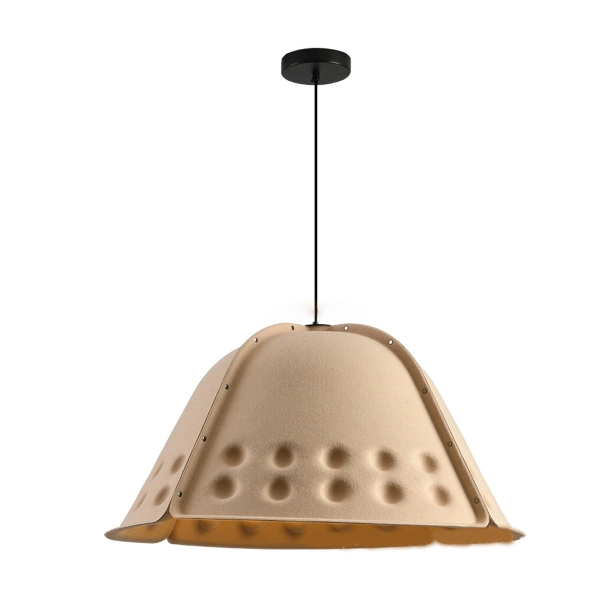 Antizer Clock Shaped Hot Pressed Acoustic Pendant Light