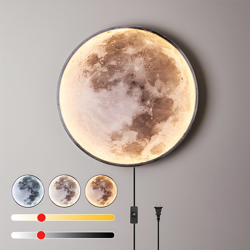 Antizer Moon/Earth Art Mural Wall Lamp