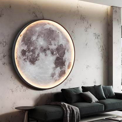 Antizer Moon/Earth Art Mural Wall Lamp