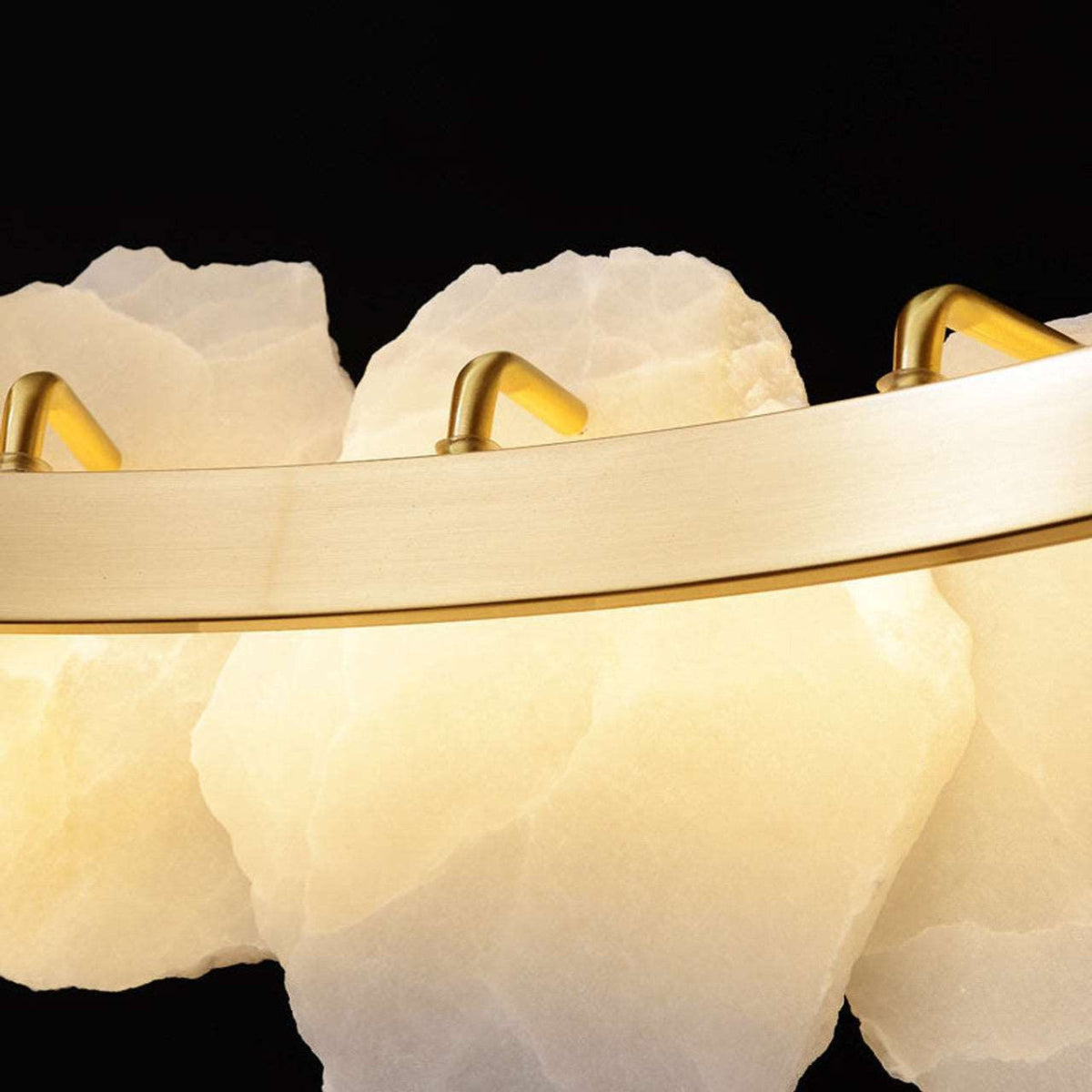 Antizer Alabaster Modern Snowflake Chandelier